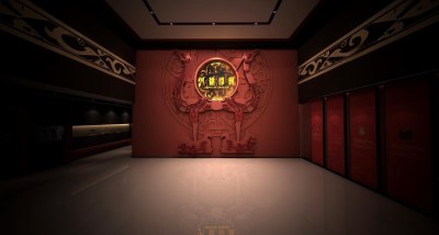 中式博物馆序厅3D模型下载